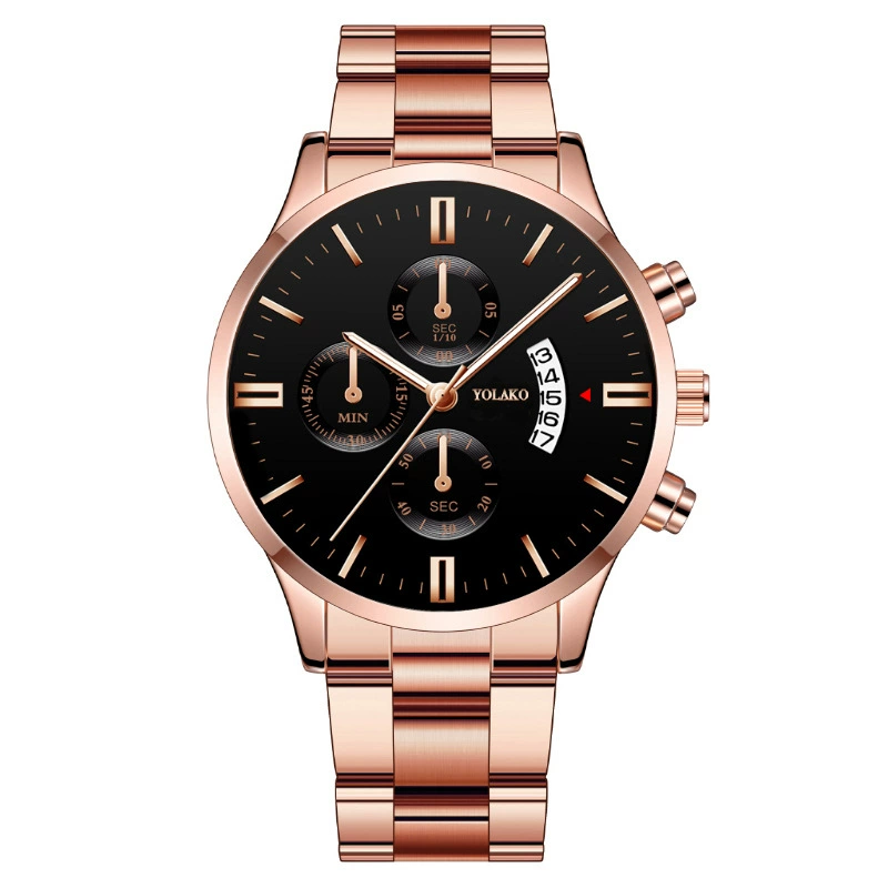 Men's fashionable calendar, swiss watch, men's watch, steel belt, (Physicals), wholesale