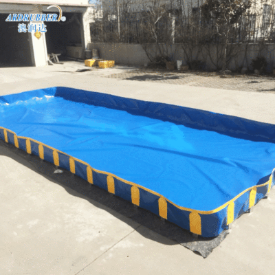 Soft protection pool Bracket inflation cofferdam oil field TPU Protective mat workshop clean protect cofferdam
