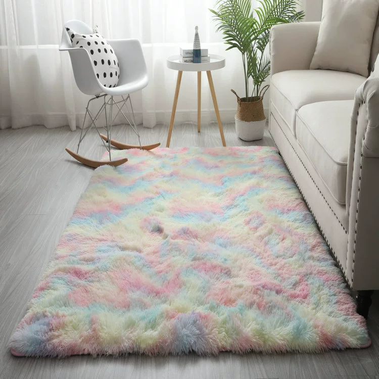 Ковер Nordic Gradient для гостиной и спальни, мягкий плюш, разных размеров