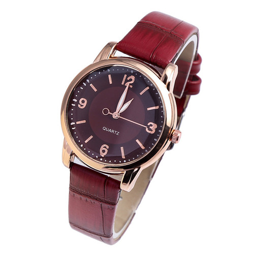 Hot-selling fashion leather belt watch with digital display and alloy case—wholesale, factory-direct for women