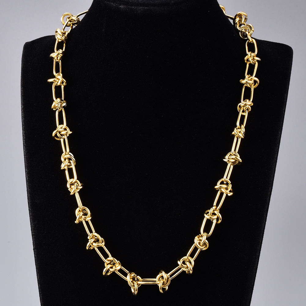 Fashionable short brand necklace hip-hop style