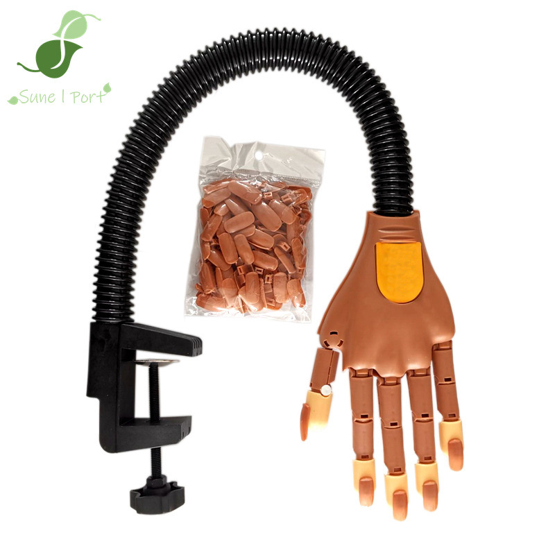 Cross-border foreign trade joint prosthetic hand blank non-standard practice model bendable finger mechanical prosthetic hand with 100 nail Cross-border foreign trade joint prosthetic hand blank non-standard practice model bendable finger mechanical prosthetic hand with 100 nail