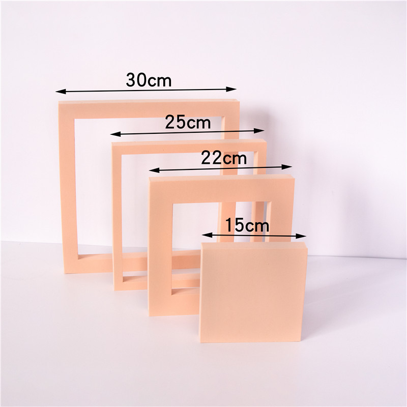 Cube fotografía apoyos trapezoidal geometría hueca fotografía decoración fotografía Fondo ins simple fotografía Decoración