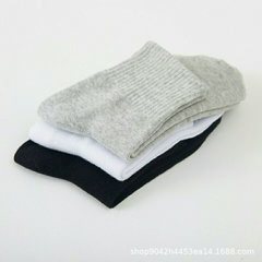 Men's Spring and Autumn Plain Color Business Mid-Calf Socks Foot Bath Socks Work Socks Street Vendor Socks Factory Wholesale