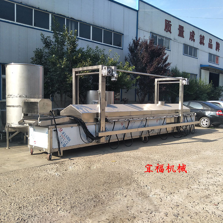 炸猪皮油炸生产线  炸猪皮设备 不锈钢猪皮油炸机 温州猪皮油炸机