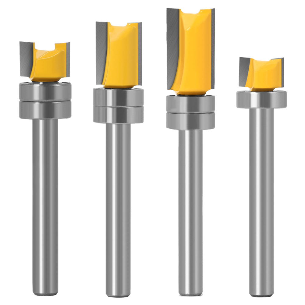 Cuchillo de corte de carpintería de 6 manijas máquina de corte cabeza de cuchillo con rodamiento cuchillo recto cuchillo de recorte de imitación cortador de fresado de carpintería Gong máquina de ranurado