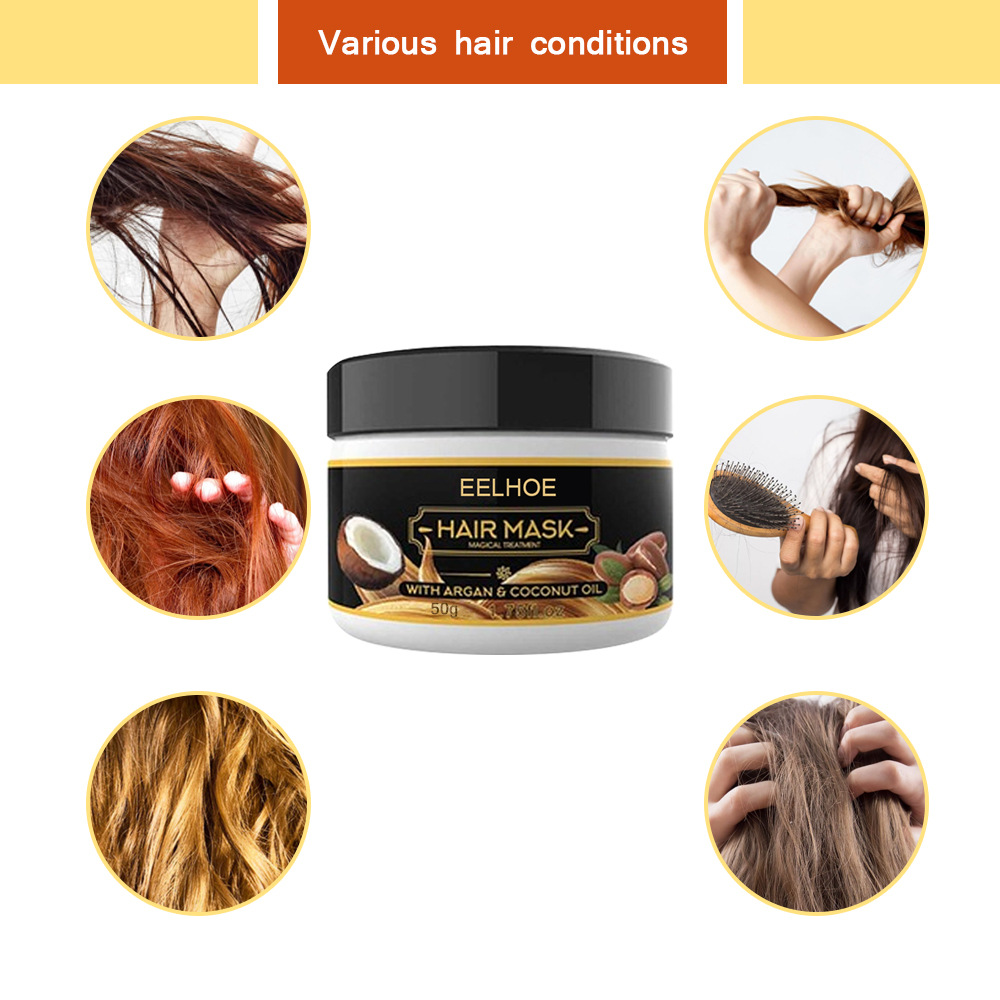 EELHOE Conditioner Deeply Moisturizes Improves Staining, Wrinkling, Smoothness, and Fluffy Hair Repair Mask_voghion.com