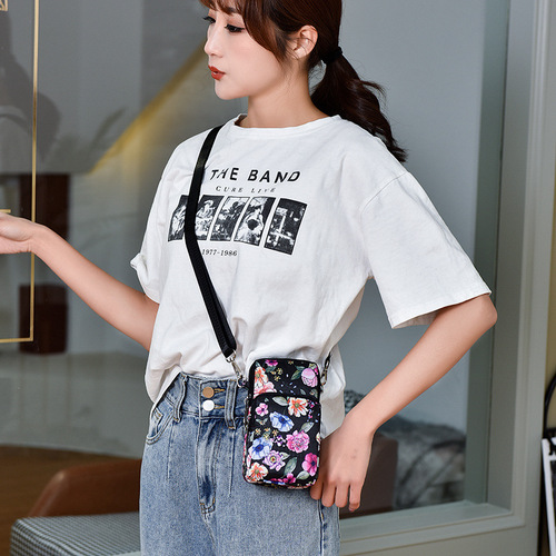 New mobile phone bag, women's mini bag, shoulder crossbody bag, wrist coin purse, casual sports and dancing forearm bag