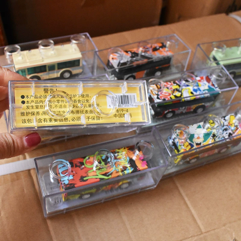 Jiaxin Warrior Stand Mini Metal Set: Bus & Alloy Car Collection, Color 819 Bus, Display Ready