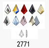 Genuine Swarov 2771 Diamond -shaped kite flat diamond & hot diamond Austrian crystal accessories kite drill