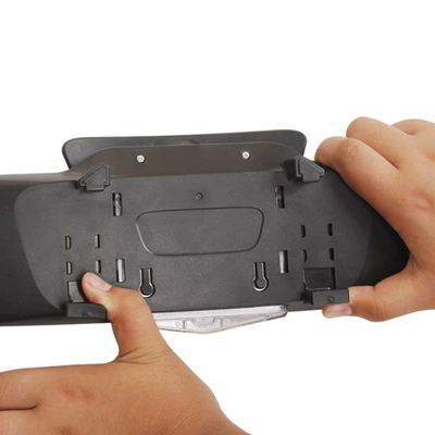 central rearview mirror widened and: Large field of view rear view auxiliary mirror