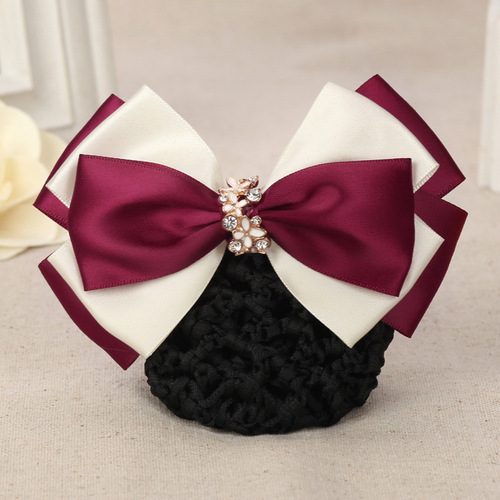Professional hairpin nurse hairpin net pocket gold-edged polyester hairpin hairpin postal bank stewardess hotel work