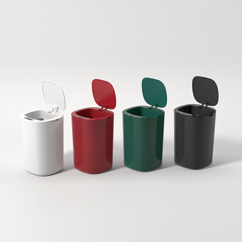 Inteligente basura con tapa inducción clasificación hogar sala de estar cocina aseo creativo automático eléctrico