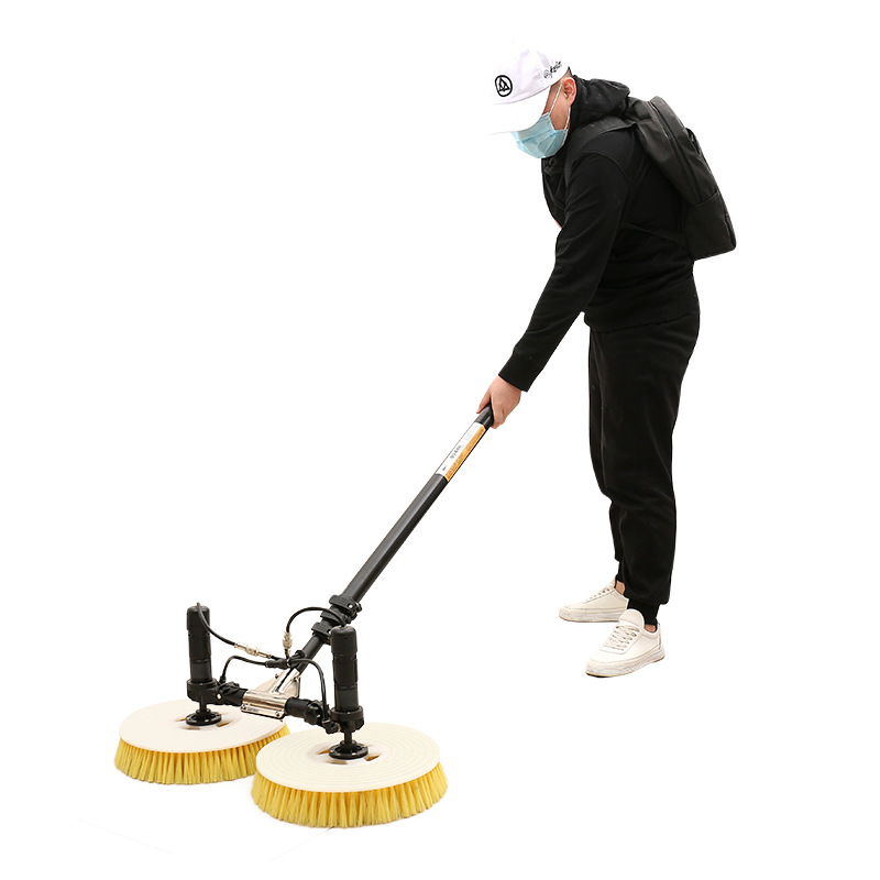 Robot de limpieza de paneles solares fotovoltaicos, dispositivo portátil con cepillo, fabricante, comercio exterior, herramienta de Amazon para el extranjero, de doble cabezal