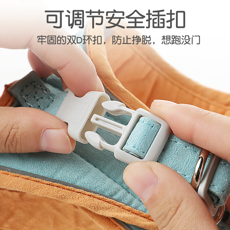 Gato cuerda de tracción transpirable perro de tracción noche reflectante pecho espalda suave tractor suministros para mascotas