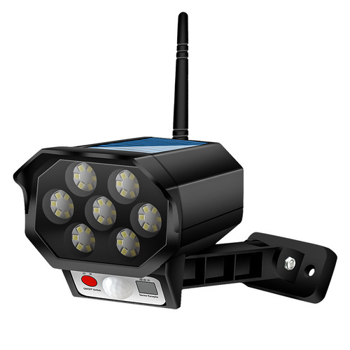 New simulation monitoring lamp fake camera solar human body induction wall lamp home outdoor anti-theft waterproof street lamp