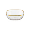 Japanese square fruit dessert glass bowl for ice cream