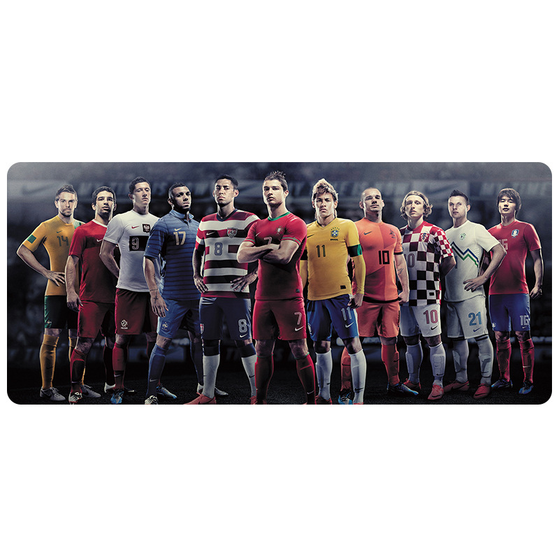 Alfombrilla de ratón nueva de Cristiano Ronaldo, extra grande, de fútbol, Messi, Bayern, La Liga, para juegos, e-sports, con reposamuñecas, para escritorio de computadora