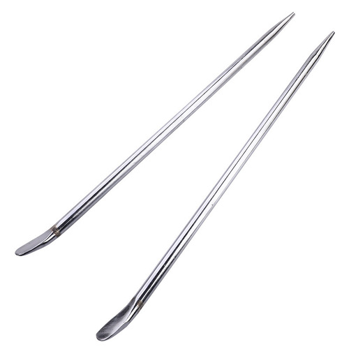 Hardware tool replacement and installation car tire bar crowbar chrome-plated round white tip pry bar pressure bar screwdriver net pry plate