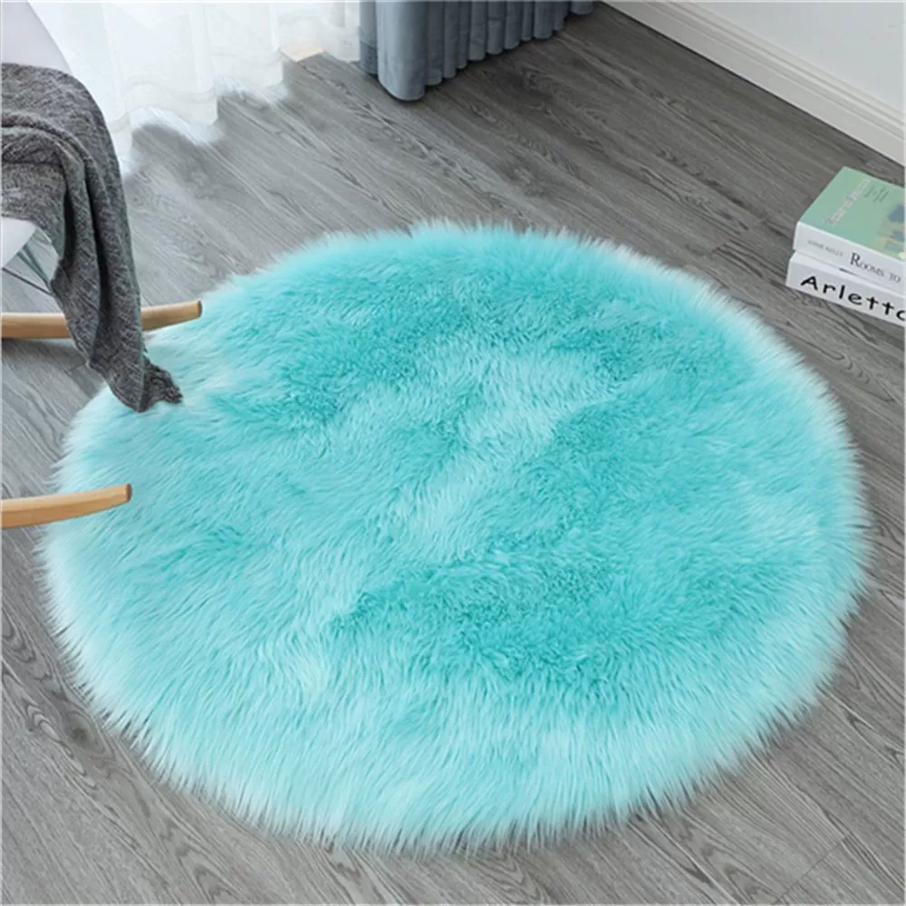 Round Plush Rug (Mingyu) — 5–6 cm Thick, suede backing, multiple diameters