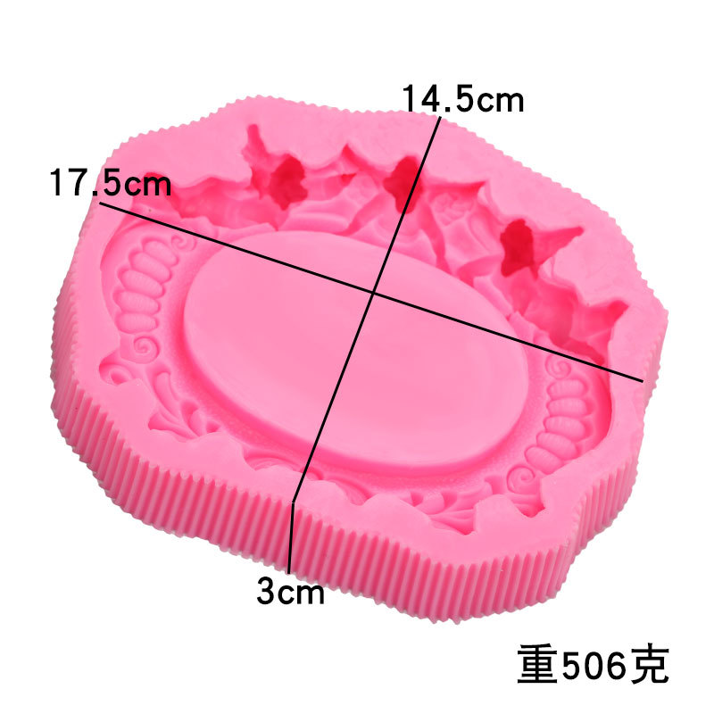 Estilo europeo pequeño Ángel marco de fotos fondant pastel de yeso postre Mesa decoración epoxi arcilla molde de silicona