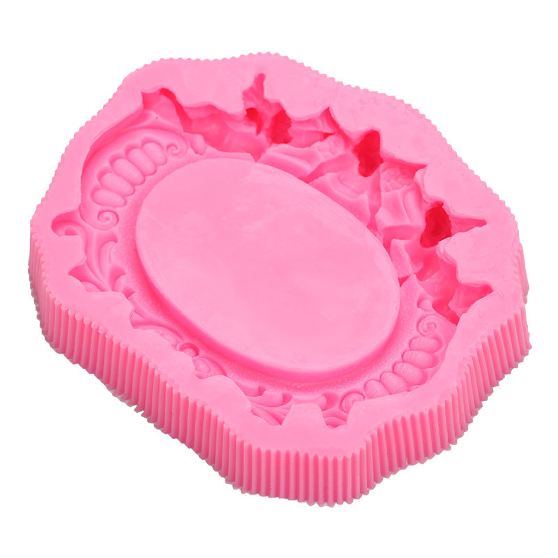 Estilo europeo pequeño Ángel marco de fotos fondant pastel de yeso postre Mesa decoración epoxi arcilla molde de silicona