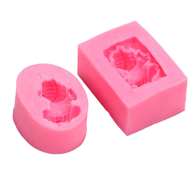 En stock al por mayor tridimensional acostado dormir Bebé forma fondant molde de silicona DIY decoración del coche aromaterapia yeso