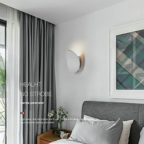 Simple Bedroom Bedside Wall Lamp Round Fashion Creative Aisle Lamp Modern Personality Living Room Wall LED Corridor Lamp