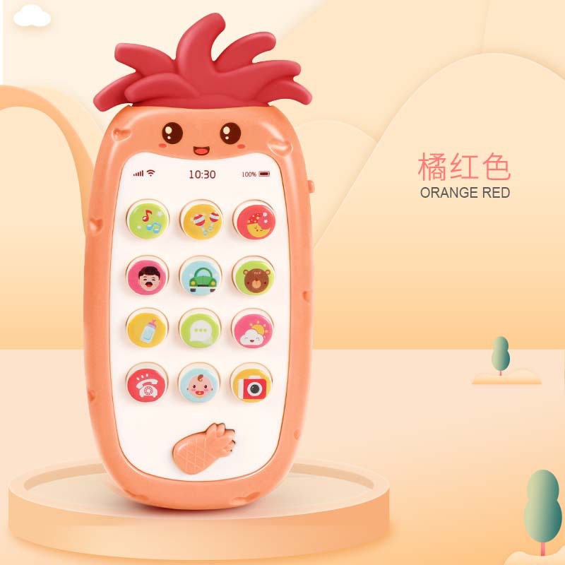 Iluminación infantil educación temprana juguetes para bebés teléfono móvil princesa inteligente simulación teléfono fijo cerebro-movimiento inteligencia mordedor partes