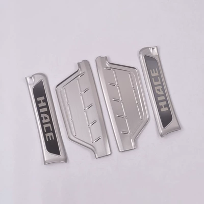 Suitable for Sea Lion HIACE-front door sill strip hiace welcome scooter door trim strip door edge decoration sticker (Other Automotive Exterior Supplies) - silver
