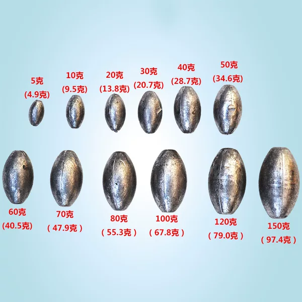 Fishing Tackle Lead Sinker, Medium through Lead Sinker, Olive through Core Fishing Sinker, Hollow Lead, Fishing Tackle Accessories, Fishing Tackle Lead Wholesale