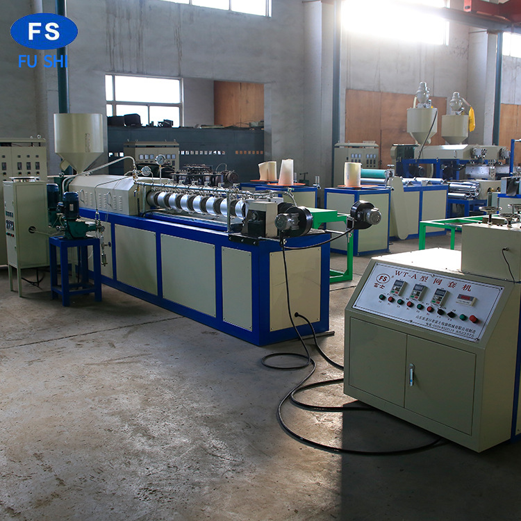 烟台大厂供应有机花菜发泡网挤出机 泡沫网垫设备全自动优选富士