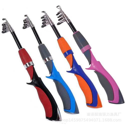 AliExpress ebay foreign trade small throwing rod with gun handle mini sea rod 1.2 1.4 1.6 1.8 meters processing and customization