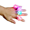 Acrylic children's ring, cartoon flashing toy from soft rubber, wholesale