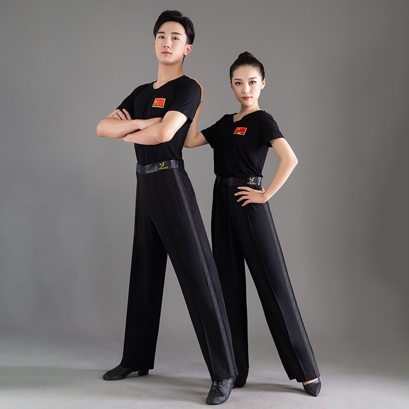 Factory direct men's Latin dance pants practice dance clothes spring and summer thin Taobao Tmall orders