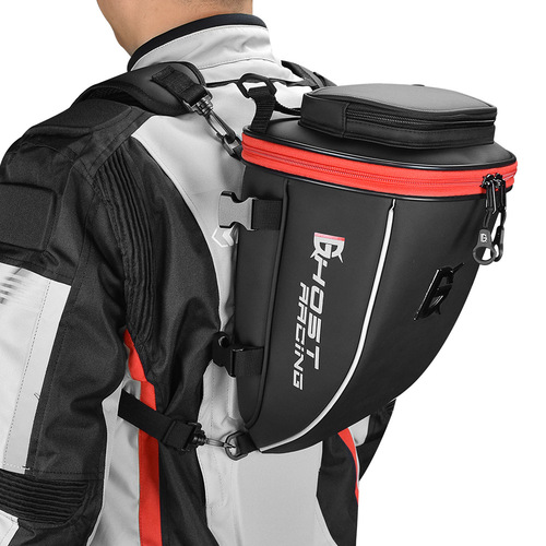 PU leather motorcycle tail bag rider saddle pillion bag backpack motorcycle racing motorcycle riding bag handbag
