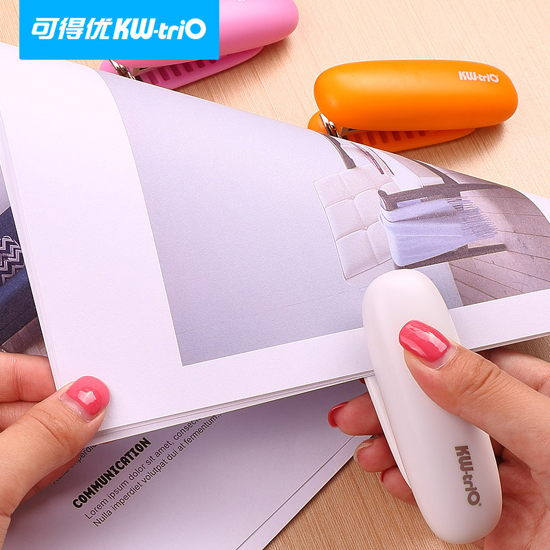 Kdeoyu 5626 grapadora portátil mini máquina grapadora de encuadernación grapadora de ahorro de trabajo