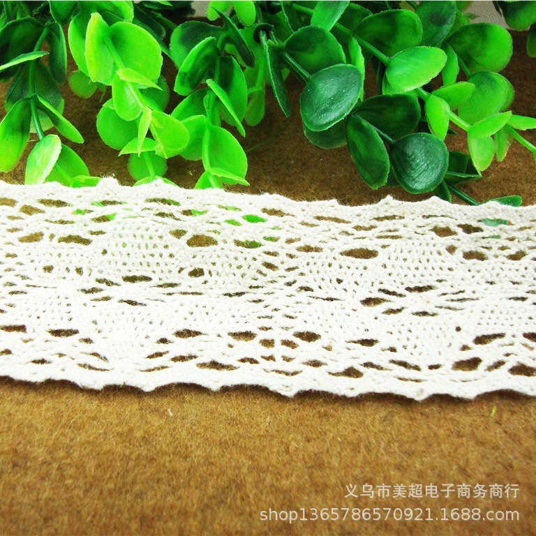 厂家直发棉线机织蕾丝花边 裙摆发带袖口童装手工床上用品辅料