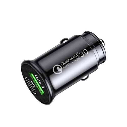 PD Mini Car Charger Dual USB Fast Charging Car Cigarette Lighter Fast Charger