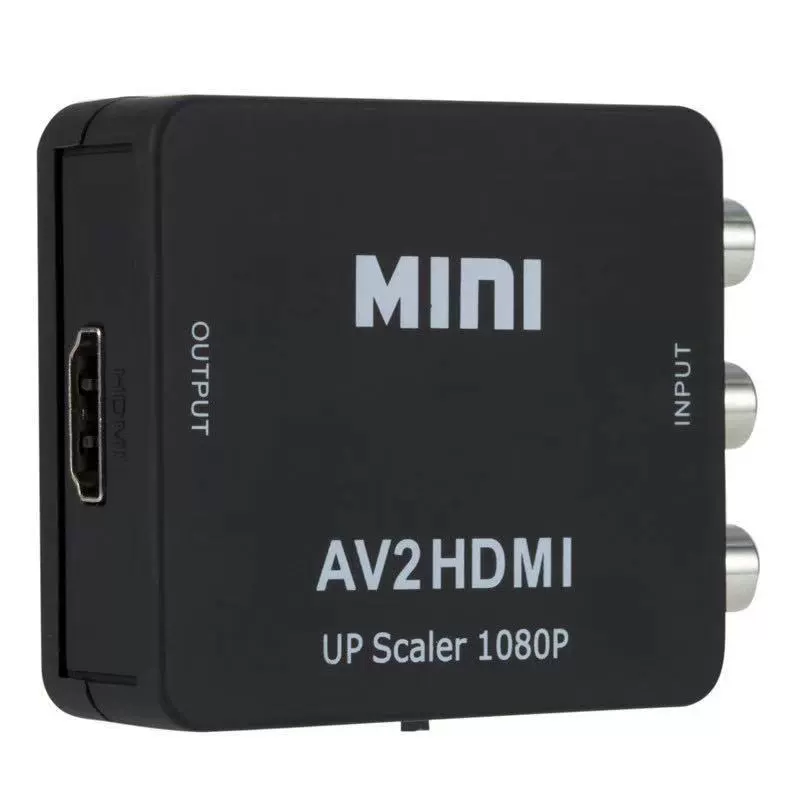 Преобразователь AV в HDMI USB для AV 1080p HD видеовывод, поворотный