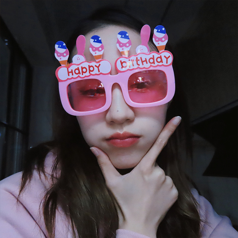 Gafas Decorativas de Cumpleaños de Plástico ABS con Marco Completo para Fotografía y Fiestas image 3