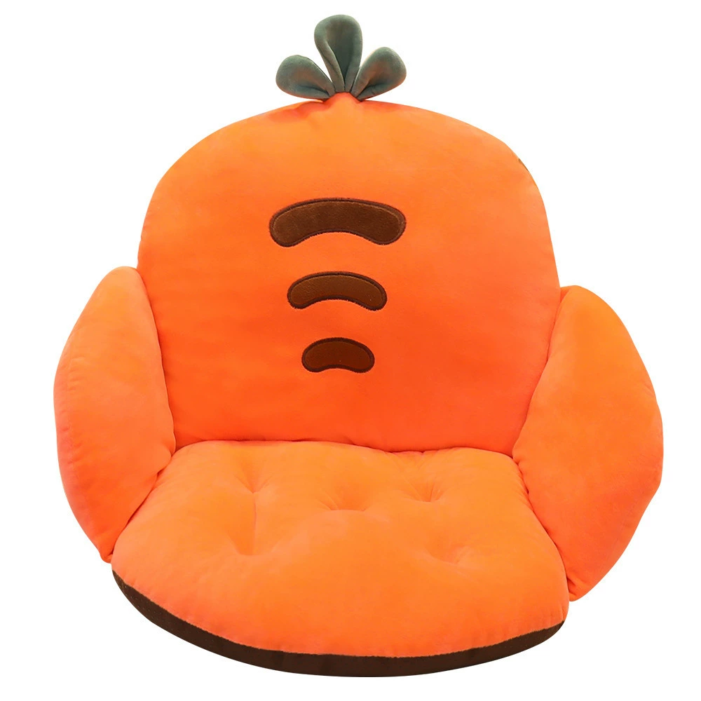Pillow with animals, sofa, carrot dinosaur, cactus