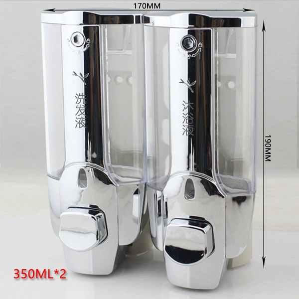 Leaf bidding electroplated white bottle double head