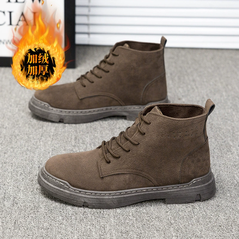 Одиночная хлопковая дополнительная модная обувь, мужская обувь, модная спортивная обувь в корейском стиле, трансграничная внешнеторговая обувь, мужские повседневные ботинки Martin, оптовая продажа