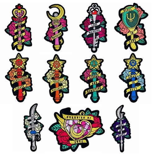 Lianxing Computer Embroidered Badge Clothing Accessories Patch Fairy Magic Wand Embroidery Cloth Sticker Adhesive