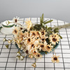 Simulation flower silk cloth fake flowers ins, chrysanthemum hand bouquet cross -border 5 -headed chrysanthemum home decoration wedding photography wholesale