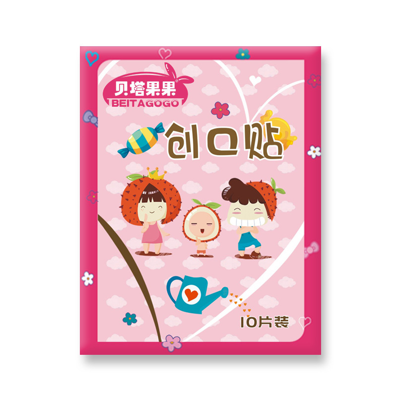 Banda de dibujos animados-Ayuda lindo estilo coreano niños transpirable impermeable Banda-Ayuda OK estiramiento torniquete 100 piezas