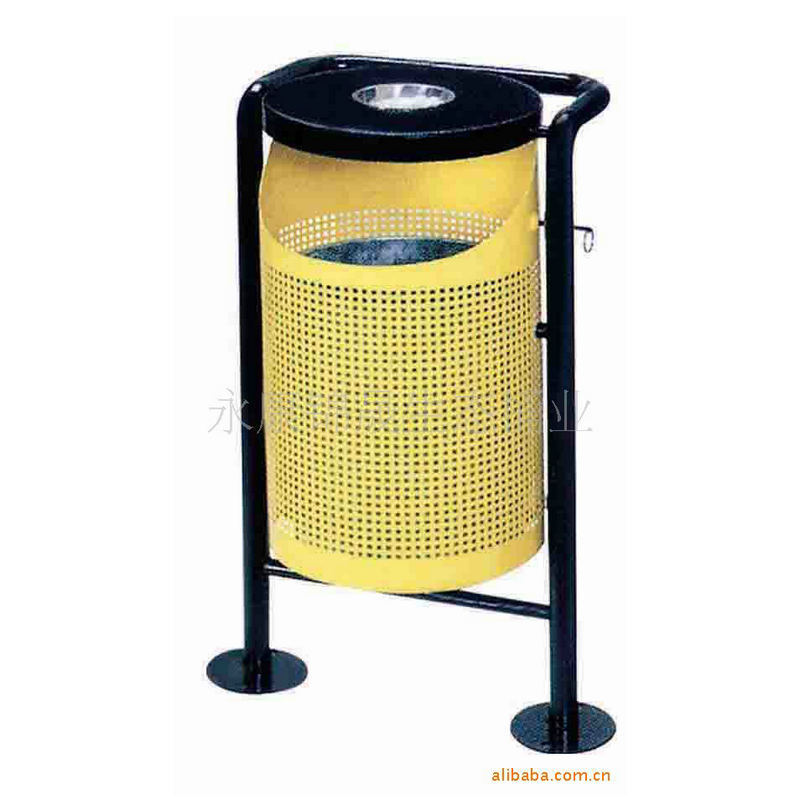 厂家直供户外镂空公共垃圾桶小区果壳箱街道针孔垃圾双筒配内桶