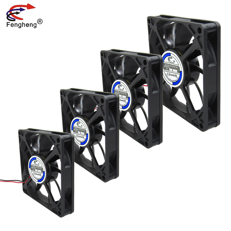 8015直流風扇高速工業無刷散熱纯铜电机8CM釐米80*15mm24V風扇