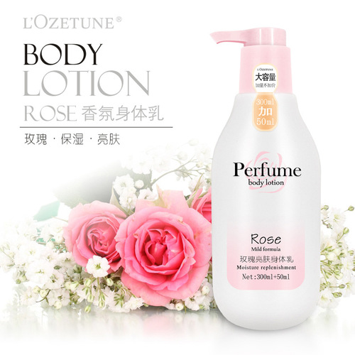 Manufacturer Direct Sale Rose Body Lotion with Long-lasting Fragrance Vitamin E, Autumn/Winter Moisturizing and Hydrating Body Lotion, Dropshipping One Piece